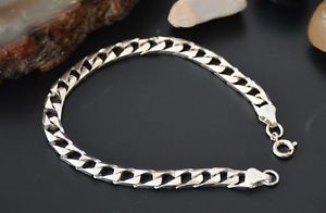 【貨物輸送無料】メンズ腕輪 ニースイタリアスターリングソリッドシルバーリンクブレスレットnice 925 italian sterling solid silver 800 gentsladies curb link bracelet メンズジュエリー・アクセサリー-ジュエリー・アクセサリー