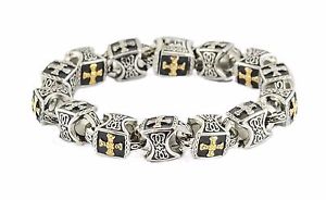 【送料無料】メンズブレスレット　シークレットクロスブレスレットヘラルドpastoral secret cross bracelet pontiff jewelry herald truth us seller｜hokushin