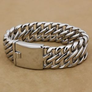 【送料無料】メンズブレスレット　316ポンドステンレスmensパンクカフスブレスレット5l002