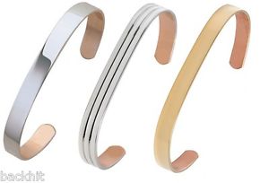 【送料無料】メンズブレスレット　sabonaブレスレッツsabona plain gold and silver plated sized copper bracelets