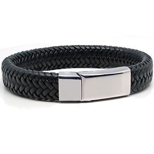 【送料無料】メンズブレスレット　mensブラックブレスレット ボックス16cm24cm