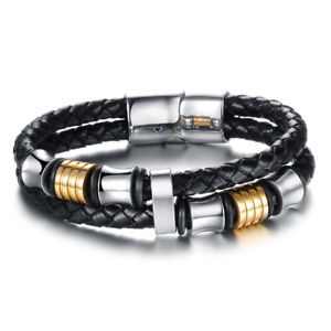 【送料無料】メンズブレスレット　メンズレザーブレスレットクリスマスプレゼントmens leather bracelet engraved personalised birthday christmas birthday gifts 14,804円