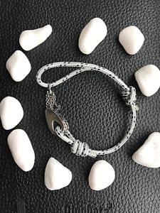 【送料無料】メンズブレスレット　アンカーロープブレスレットanchor amp; crew sterling silver nautical rope bracelet