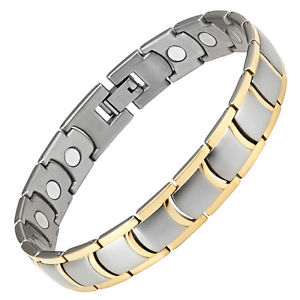 【送料無料】メンズブレスレット　メンズチタンブレスレットフリーアジャスタビロードボックス mens titanium strong 3000g magnetic bracelet free adjuster velvet gift box