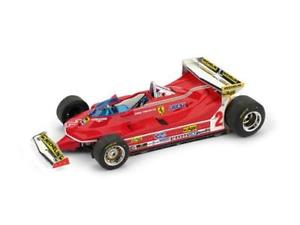 【送料無料】模型車　スポーツカー　フェラーリモナコジルヴィルヌーヴサーキット＃モデルferrari 312 t5 gp monaco 1980 gilles villeneuve 2 brumm 143 r577 model