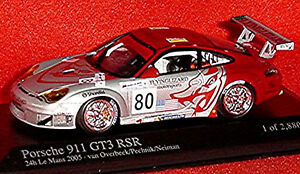 【送料無料】模型車　スポーツカー　ポルシェルマン＃ファンオーバービークporsche 911 gt3 rsr 24 h lemans 2005 80 van overbeek pechnik neiman 143 min