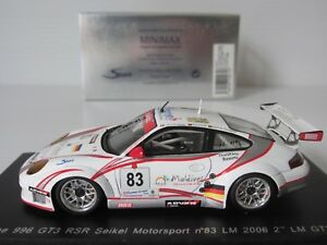 【送料無料】模型車　スポーツカー　スパークスケールポルシェグアテマラ＃ルマンニールセンspark, 143 scale, porsche 996 gt3 rsr 83 seikel, le mans 2006, nielsen, s0971