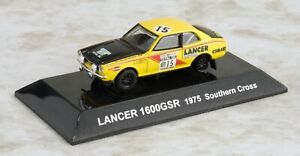 【送料無料】模型車　スポーツカー　ラリーカーランサーサザンクロスイエロー164 cms rally car ss17 mitsubishi lancer 1600gsr 1975 southern cross yellow