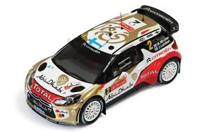 【送料無料】模型車　スポーツカー　143シトロエンds3wrcアブダビポルトガル2013mhirvonen143 citroen ds3 wrc total abu dhabi rally portugal 2013 mhirvonen