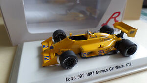 【送料無料】模型車 スポーツカー アイルトンセナロータスモナコグランプリスケール#ayrton senna lotus 99t 1987 monaco gp winner no12 143 scale r70181