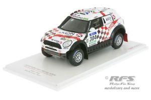 【送料無料】模型車　スポーツカー　ミニレースダカールラリーナニローマモデルmini all4 racing rally dakar 2016 nani roma 143 tsm model 430234
