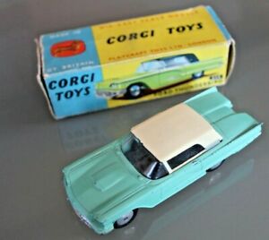【送料無料】模型車　スポーツカー　コーギーフォードサンダーバードボックスcorgi toys 143 ford thunderbird ref 214 original box 60 years