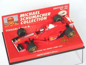 【送料無料】模型車　スポーツカー　フェラーリシューマッハグランプリフランスアンテナferrari f310b schumacher winner gp france 1997 side antenna 510974315 143 ovp