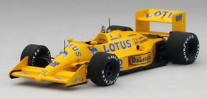 【送料無料】模型車　スポーツカー　ロータス＃アイルトンセナグランプリモデルlotus 99t 12 ayrton senna 3rd place british gp 1987 143 model