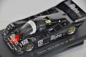 【送料無料】模型車 スポーツカー ポルシェアルファルマンスパークシアーズリード#porsche 962 alpha le mans 1990 spark 143 needel sears reid 45|hokushin