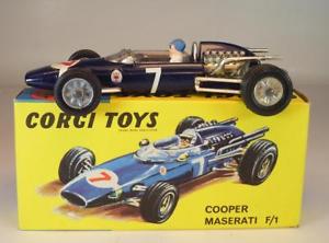 【送料無料】模型車　スポーツカー　コーギークーパーマセラティマセラティボックス＃corgi toys 156 cooper maserati f1 original box 097