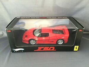 【送料無料】模型車　スポーツカー　フェラーリホットホイールエリートシリーズferrari f50 red 118 hot wheels elite series limited edition