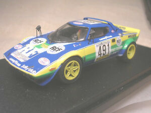 【送料無料】模型車　スポーツカー　lancia stratos gr4 rino fabbri giro ditalia1977bacchelli racing43 143lancia stratos gr4 rino fabbri giro ditalia 1977 bacc｜hokushin