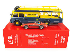 【送料無料】模型車　スポーツカー　フィアットマセラティマセラティレースfiat 642n bartoletti maserati race transporter 1957 250f fangio 143 ts03