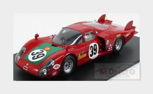 【送料無料】模型車　スポーツカー　アルファロメオ＃ルマン．ガリスパークファッションalfa romeo 332 39 4th 24h le mans 1968 i giunti n galli spark 118 18s129 fashion｜hokushin