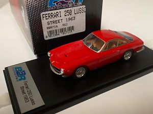 【送料無料】模型車　スポーツカー　フェラーリルッソbbr ferrari 250 lusso 1963 street red 143