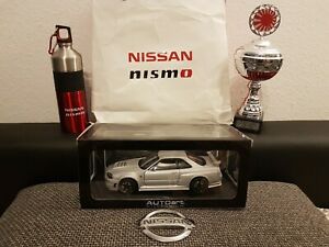 【送料無料】模型車　スポーツカー　118r34 gtr ztuneシルバーmillenium77352118 autoart nissan skyline r34 gtr ztune silver millenium edition 77352