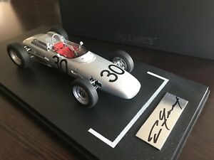 【送料無料】模型車　スポーツカー　ポルシェダンガーニーフランス118 autoart porsche 804 signed by dan gurney, winner gp france 1962 35,737円