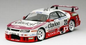 【送料無料】模型車　スポーツカー　スカイライン＃クラリオンルマンモデルnissan skyline gtr lm 23 clarion 24h le mans 1995 118 model
