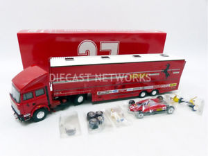 【送料無料】模型車　スポーツカー　フェラーリレーススカッドミサイルフェラーリbrumm 143 ferrari race transporterscud ferrari 1982ts05