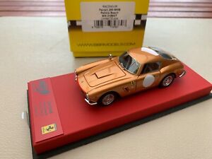 【送料無料】模型車　スポーツカー　フェラーリブルビーチbbr ferrari 250 swb chassis 2159 pebble beach red leather base 143｜hokushin 44,988円