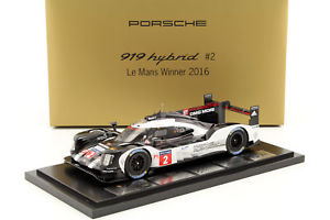 【送料無料】模型車　スポーツカー　ポルシェ919ハイブリッド224hlemans 2016スウィートデュマ118janiporsche 919 hybrid 2 winner 24h lemans 2016 sweet, dumas, jani with cabinet 118｜hokushin 44,187円