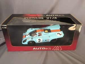 【送料無料】模型車　スポーツカー　porsche 917k winner 24 1970daytona h 118 autoart ロドリゲスkinnunen gulfporsche 917k winner 1970 daytona 24 h 118 autoart 43,788円