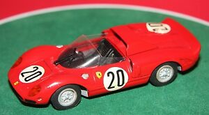【送料無料】模型車　スポーツカー　hand built 143 tenariv27ferrari 330p2 le mans 196520 white metalmodelhand built 143 tenariv no 27 ferrari 330 p2 le mans 1