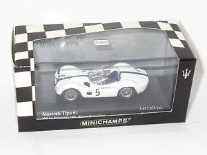 【送料無料】模型車　スポーツカー　マセラティマセラティニュルブルクリンクガーニーコケキロ143 maserati tipo 61 winners nurburgring 1000km 1960 dgurney smoss