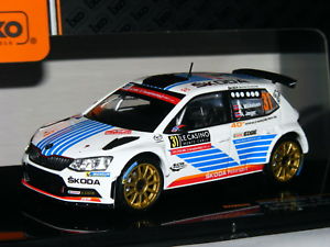 【送料無料】模型車　スポーツカー　ネットワークシュコダファビアモンテカルロラリー＃ixo ram649 skoda fabia r5 winner wrc2 2017 monte carlo rally 31 143