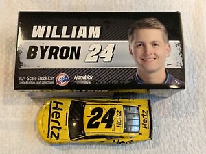 【送料無料】模型車　スポーツカー　ウィリアムバイロンヘルツモンスターエナジーカップカーwilliam byron hand signed 2019 hertz nascar monster energy cup 124 car
