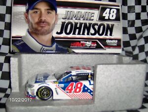 【送料無料】模型車　スポーツカー　ジミージョンソンロウパトリオット2017 jimmie johnson lowes patriot 124th
