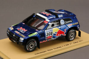 【送料無料】模型車　スポーツカー　トアレグ＃ダカールスパークモデルvw race touareg 3 308 2nd dakar 2011 143 spark s0824 model