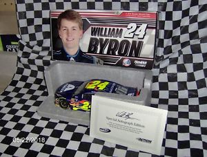 【送料無料】模型車　スポーツカー　＃サイン2018 willian byron 24 axalta autographed wcoa 124th