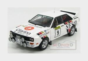 【送料無料】模型車　スポーツカー　アウディクワトロラリーサンスターaudi quattro a2 9 rally 1000 lakes 1983 p eklund r spjuth sunstar 118 ss4230 m