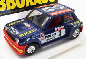 【送料無料】模型車 スポーツカー スケールモデルカールノーターボモンテカルロレーシングカーburago 124 scale model car 3518g renault r5 turbo monte carlo racing car|hokushin