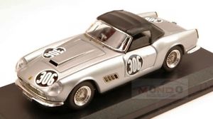【送料無料】模型車　スポーツカー　フェラーリスパイダーカリフォルニア＃メキシコシティーロドリゲスアートアートferrari 250 spyder california 306 mexico city 1959 prodriguez 143 art art165