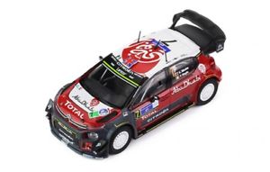 【送料無料】模型車　スポーツカー　シトロエンアブダビラリーメキシコ143 citroen c3 abu dhabi wrc winner rally mexico 2017 kmeeke pnagle