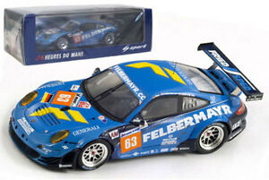 【送料無料】模型車　スポーツカー　スパークポルシェグアテマラ＃ルマンスケールspark s3421 porsche 997 gt3 rsr proton competition 63 le mans 2011 143 scale｜hokushin