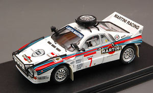 【送料無料】模型車　スポーツカー　ランチアラリー＃モデルレーシングlancia 037 rally 7 4th safari 1984 alenkivimaki 143 model 8230 hpi racing