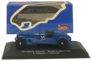 【送料無料】模型車　スポーツカー　ixo lm1938デラヘイ135s15レ1938chaboudtremoulet 143ixo lm1938 delahaye 135s 15 winner le mans 1938 chaboudtremoulet 143 scale