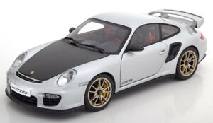 【送料無料】模型車　スポーツカー　ポルシェグアテマラシルバーautoart 118 porsche 911 997 gt2 rsyear 2010 silver 77961