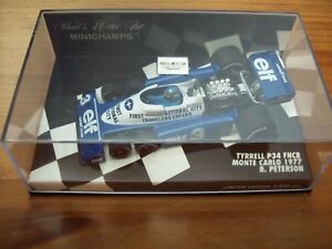 【送料無料】模型車　スポーツカー　ティレルロニーピーターソンモンテカルロウィーラー143 tyrrell p34 fncb ronnie peterson 1977 monte carlo six wheeler