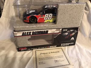 【送料無料】模型車　スポーツカー　アレックスサイン2018 alex bowman axalta 124 autographed wcoa