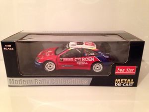 【送料無料】模型車　スポーツカー　サンスターシトロエンクサラローブモンテカルロラリーsunstar 4414 citroen xsara wrc sloeb winner monte carlo rally 2005